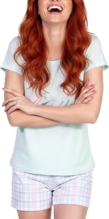 Damen-Pyjama kurz Schlafanzug Shorty 36/38-S bis 48/50-XL Frauen Shorties Baumwolle Schlafoutfit Schlafbekleidung