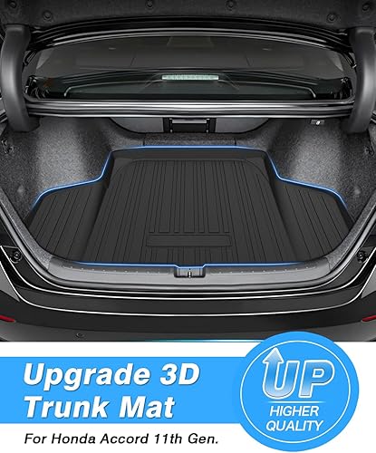 Vista 33 de Powerty Alfombrilla de maletero para Honda Pilot 2016-2021 2022, alfombrillas de carga TPE para todo tipo de clima, forro de carga para asiento