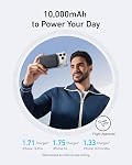 Anker MagGo Power Bank, Ultra-Slim 10,000mAh Magnetic Battery Pack, Qi2 Certified 15W Ultra-Fast MagSafe Compatible Portable Charger, Ergonomic Design, for iPhone17/16/15/14 Series, and More