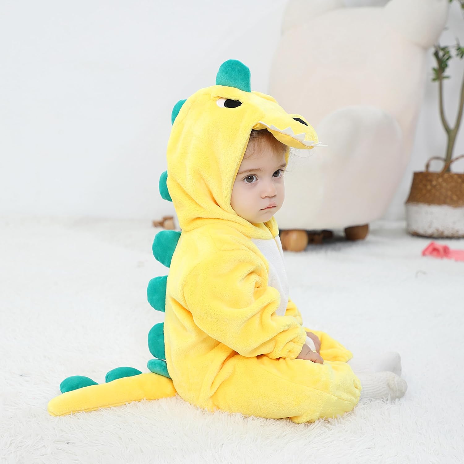 [Yecna] TONWHAR Traje unisex-beb&eacute; mono pijama traje de perro de di