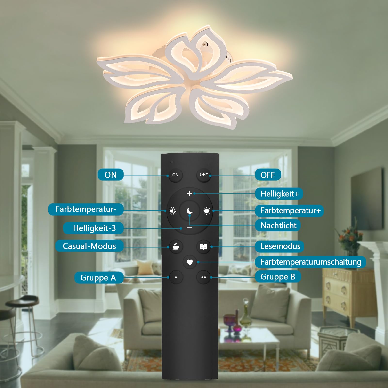 Sky angle Lampa sufitowa LED nowoczesna do kuchni salonu korytarza sypialni