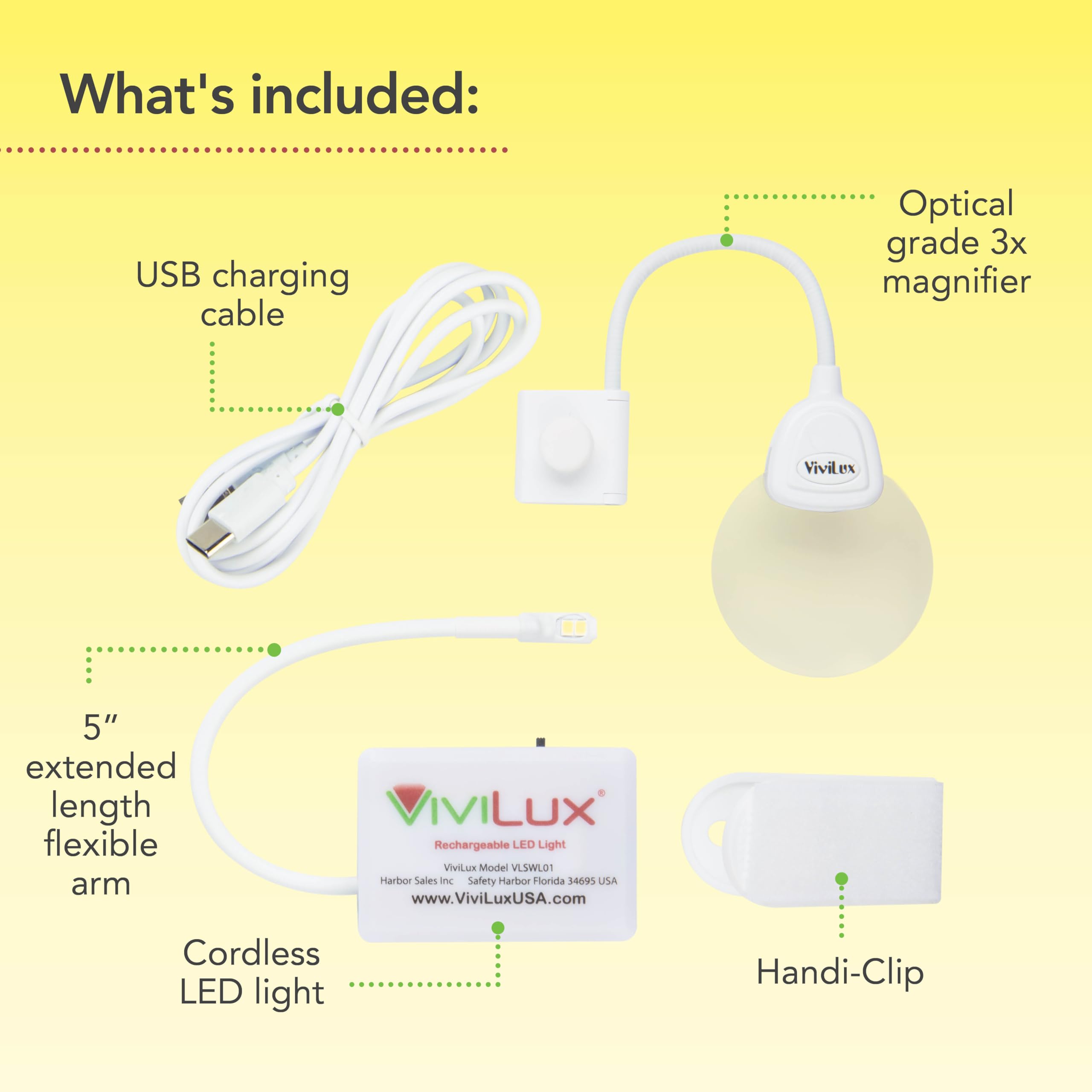 Amazon.com: ViviLux LED Craft Light with Optical Grade 3X
