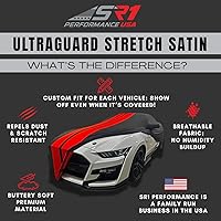 Vista 2 de C4 Corvette - Funda para interior de automóvil, satén elástico Ultraguard de ajuste personalizado, el mejor ajuste de gama alta con bolsa