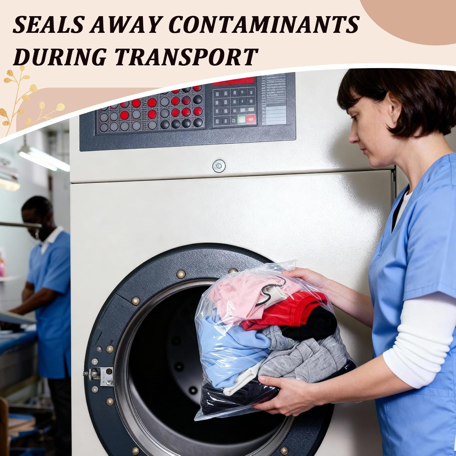 Water Soluble Laundry Bags, 120 Pack PVA Dissolvable Bags for Contaminated Laundry, No-Contact Handling for Hospital & Nursing Home, Hotel, Inpatient Wards, Hospital(33 x 26, 28 x 39, 36 x 39 Inch)