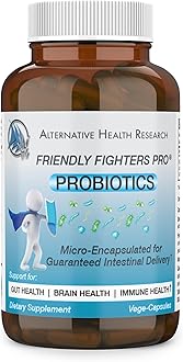 Friendly Fighters Pro® Probiotic | Digestive & Immune Health* | Healthy Inflammation* & Allergy Relief* | Micro-Encapsulated for Guaranteed Delivery | 1 Month Supply | 2 billion CFU for Safe Daily Use