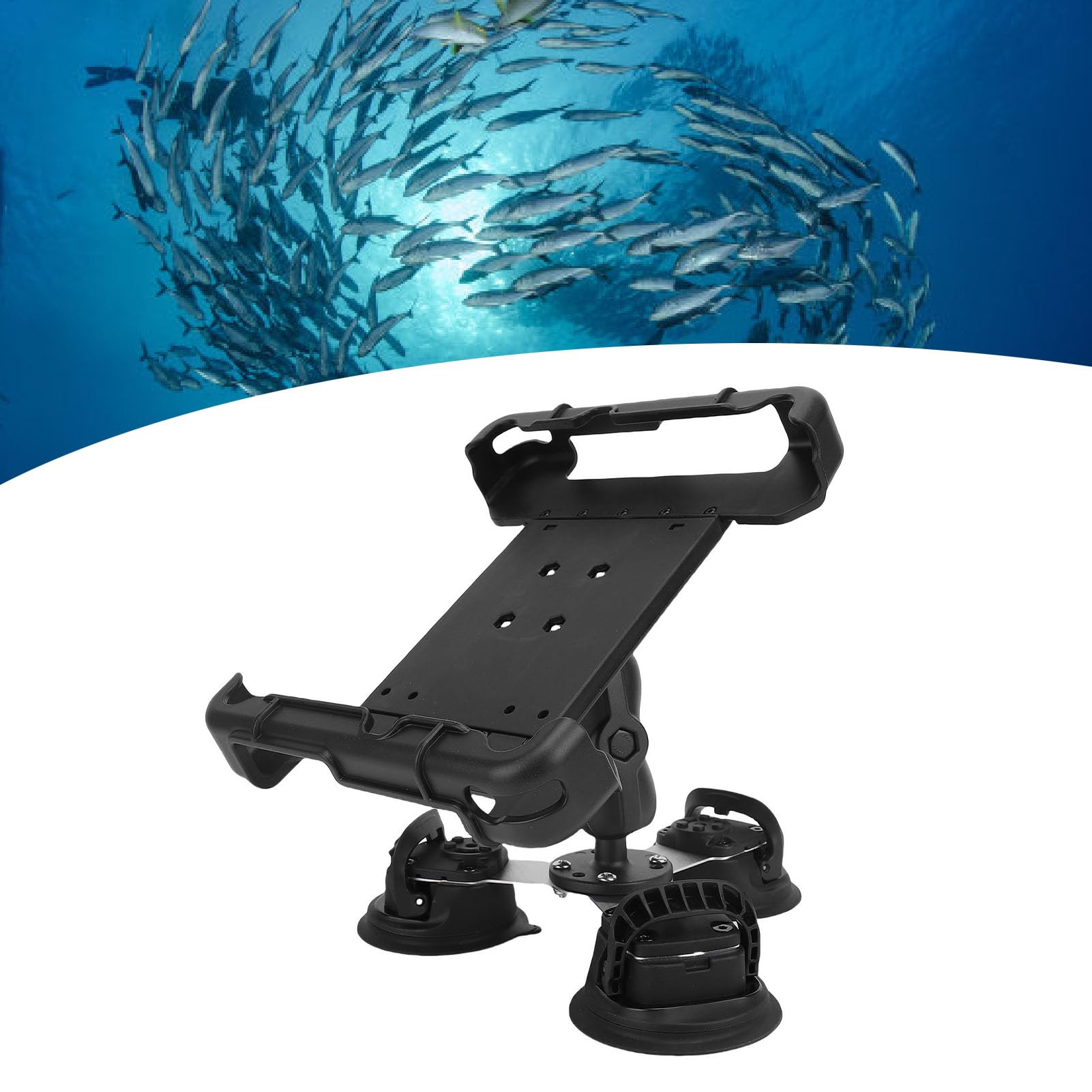 Triple Suction Cup Base Tablet Mount Easy Installation and Versatile