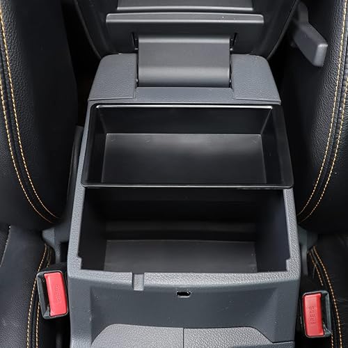 Miniatura 5 de LLKUANG Para Ford Ranger EVEREST 2019 2020 2021 2022 caja de reposabrazos, caja de almacenamiento central, bandeja organizadora accesorios