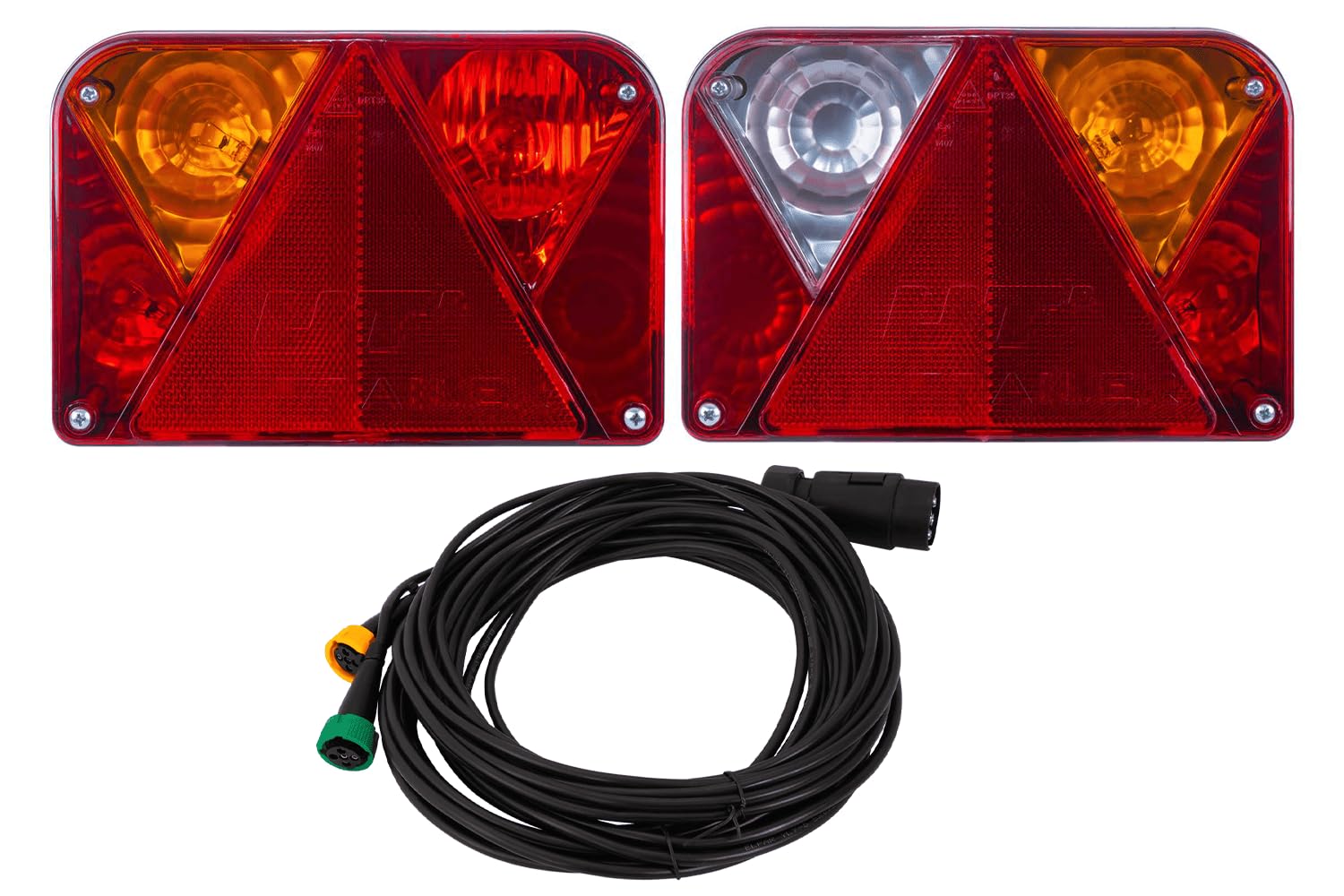 Set luci: luci posteriori DOBPLAST + cablaggio MANTES 7m 7 PIN