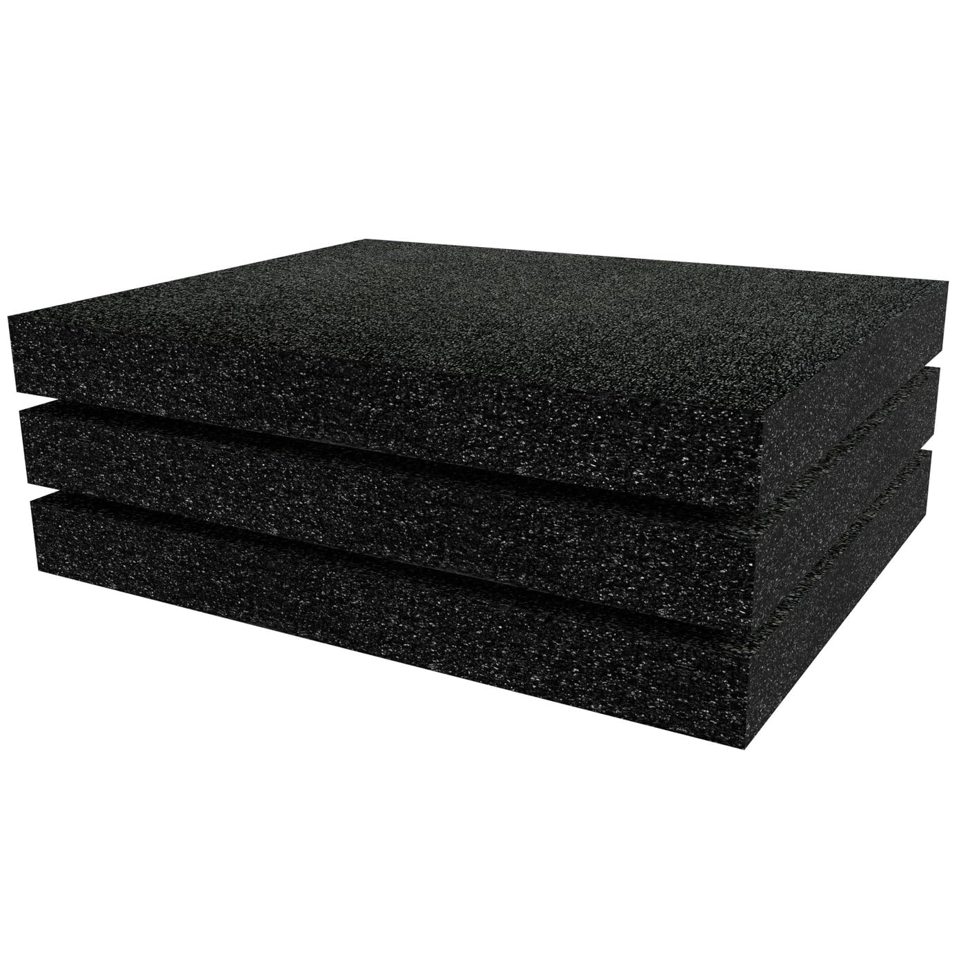 Shadow Foam Small Pack 3pcs – Foam Inserts Kit for Tool Box Organisation – 40 x 32cm DIY Cut & Peel Foam Sheets for Tool Boxes & Tool Storage Systems – Black (50mm Depth) — image 1