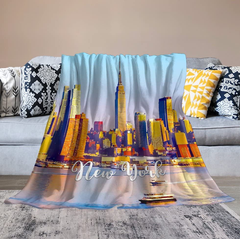 Couverture New York chaude et douce double face pour l'hiver - 7