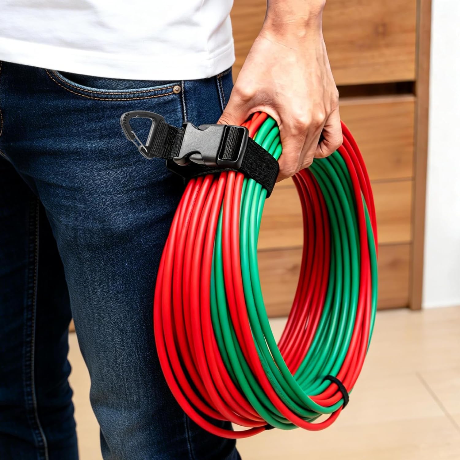 32-Pack Heavy Duty Extension Cord Organizer with Adjustable Arms - 17 Inch Wall Mounted Holder with Triangle Hooks for Garage Workshop Storage, Cord Reel Hanger for Tools and Cables