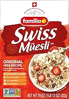 Vista 8 de Familia Cereal suizo Muesli, receta original con frutas y nueces, disfruta de avena caliente, fría o durante la noche, 29 onzas (paquete de 6)