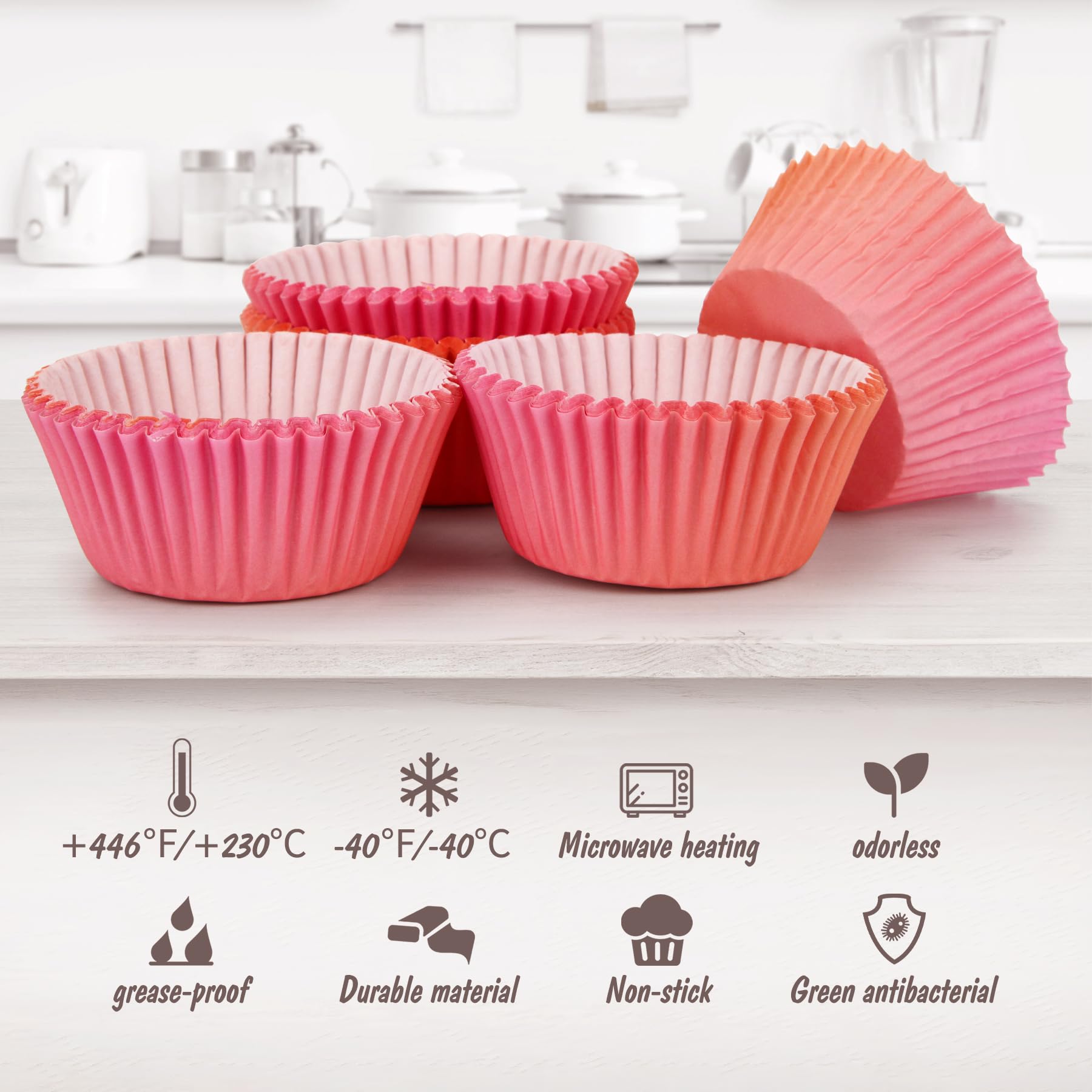 600 Stück Muffinförmchen In Farbverlauf – Perfekt Für Cupcakes, Desserts & Partys