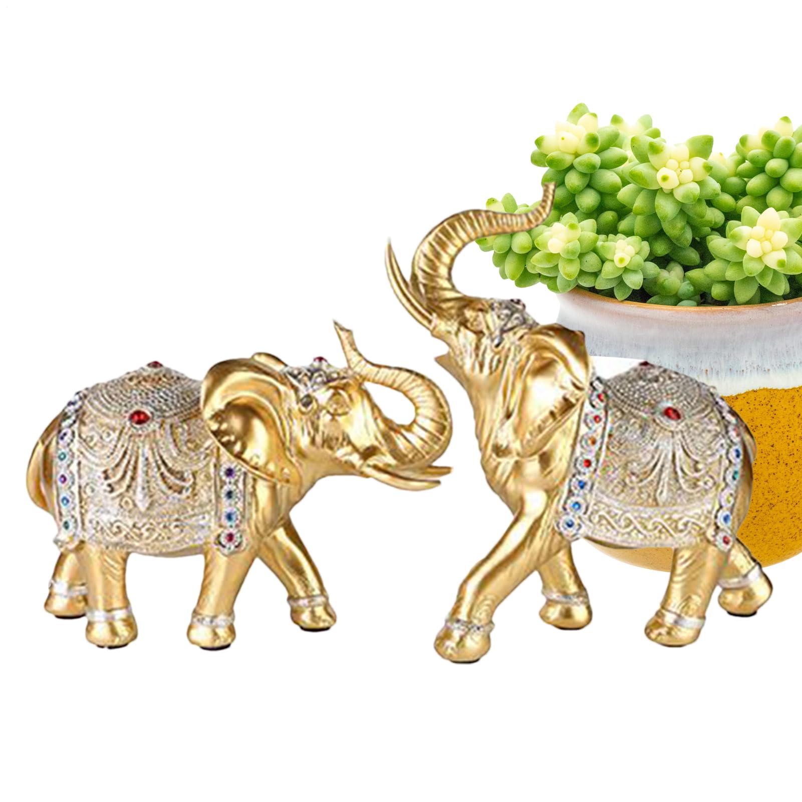 Figurines animaux décor de la maison et statue éléphant intime