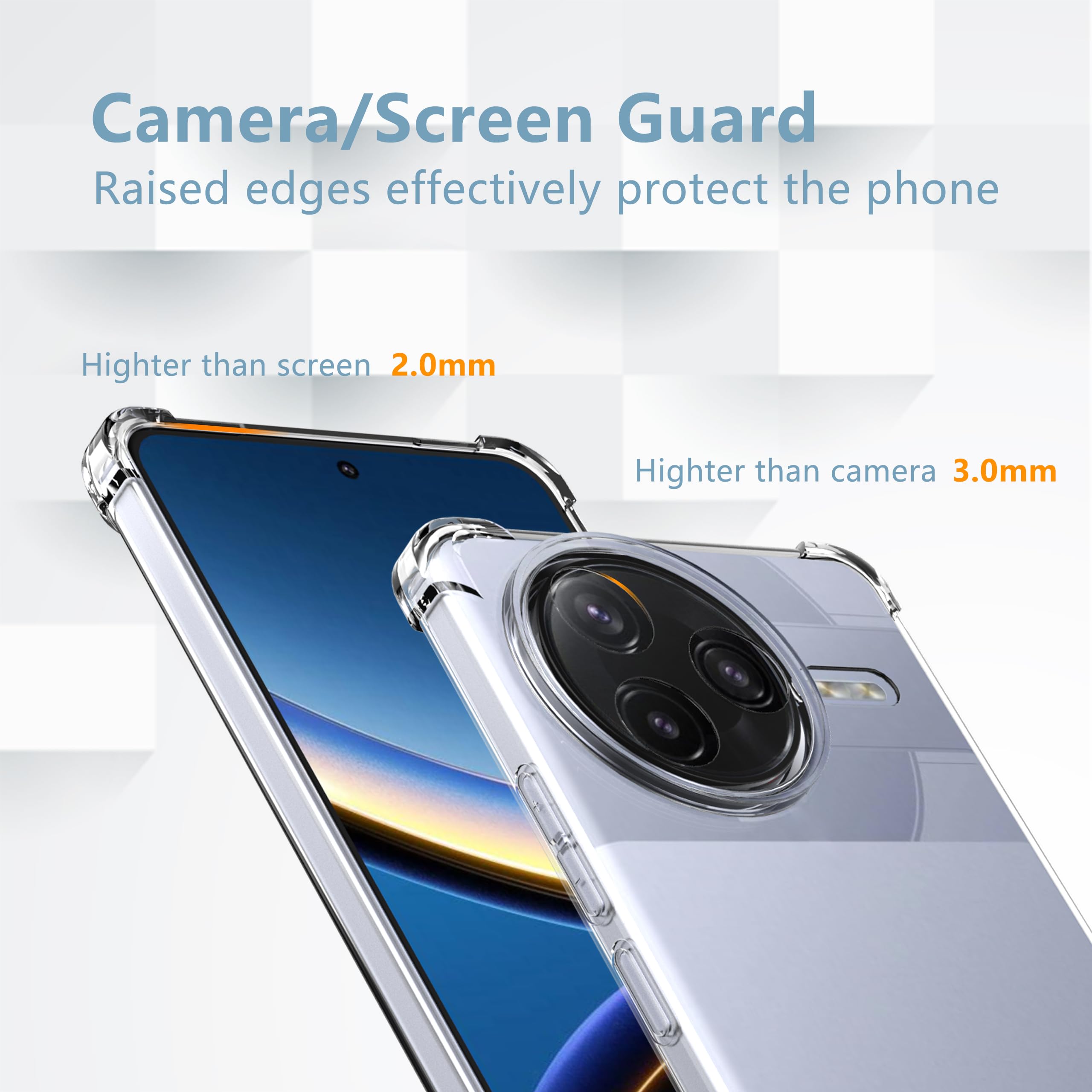2x Full-Cover per Xiaomi Civi 5 Pro Pellicola Trasparente Proteggi Schermo