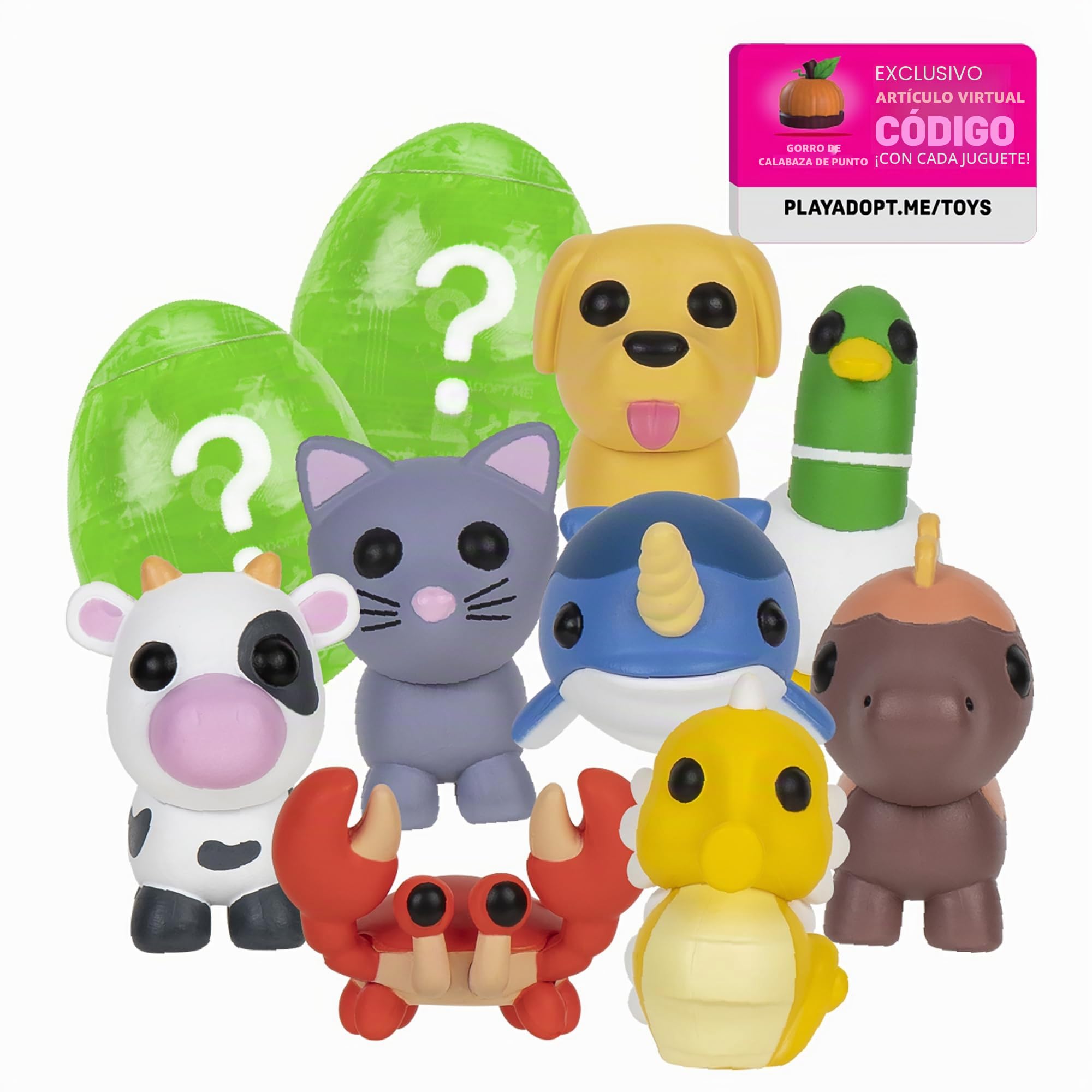 Adopt Me Serie 1-10 de 10 mascotas misteriosas, juego en línea superior con código virtual exclusivo, juguetes coleccionables para niños con tus mascotas favoritas