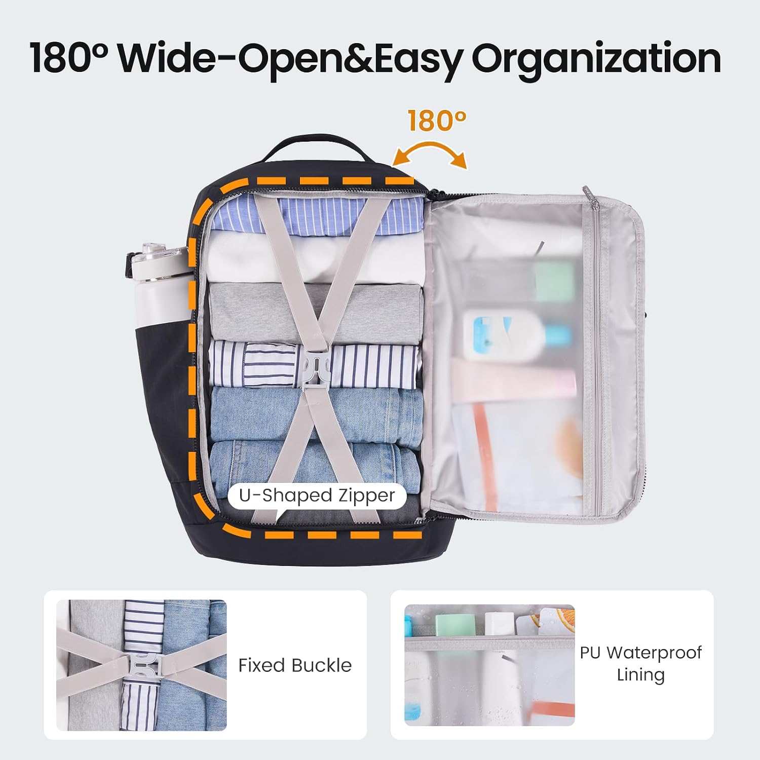 LOVEVOOK Travel Backpack for Women Men, Airline Approved Carry On Luggage image 4
