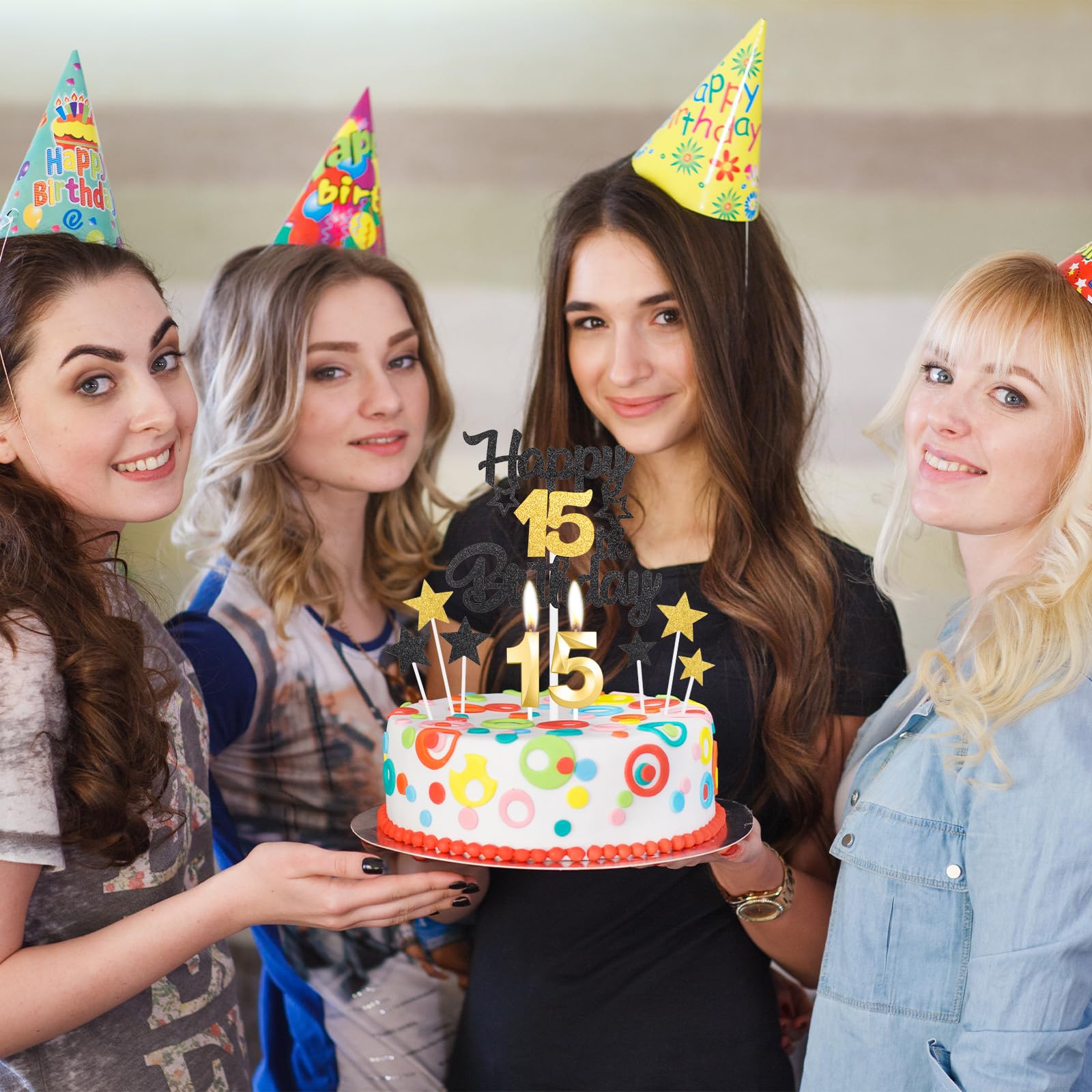 Candele Numero 25 Dorate 3D Per Torta - Decorazione Compleanno 25 Anni Con Topper - Foto 10