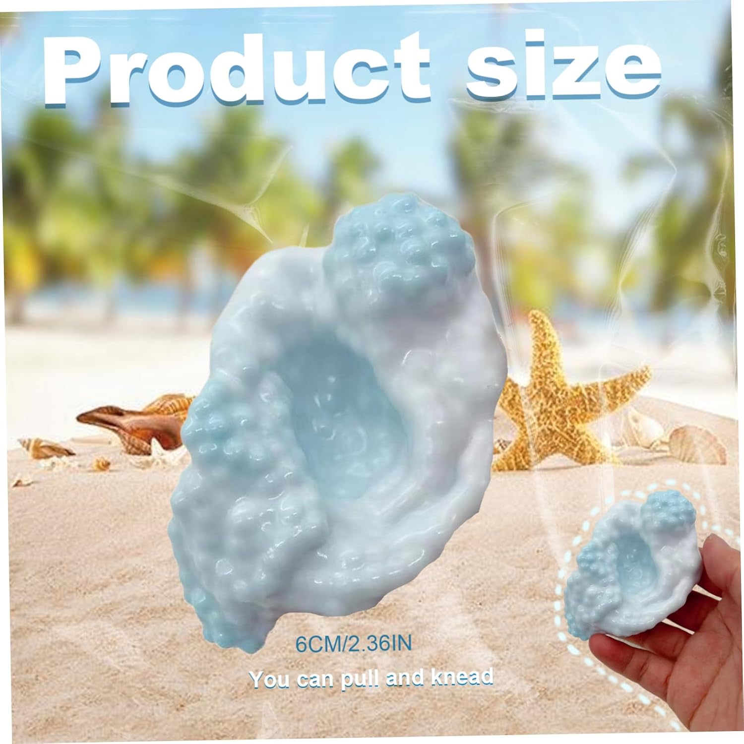 Toys, Stress Balls 2.4in Scented Shapeable Squeeze Toys for Adults Kids with Sound Portable Stress Relief for Home, Office, School