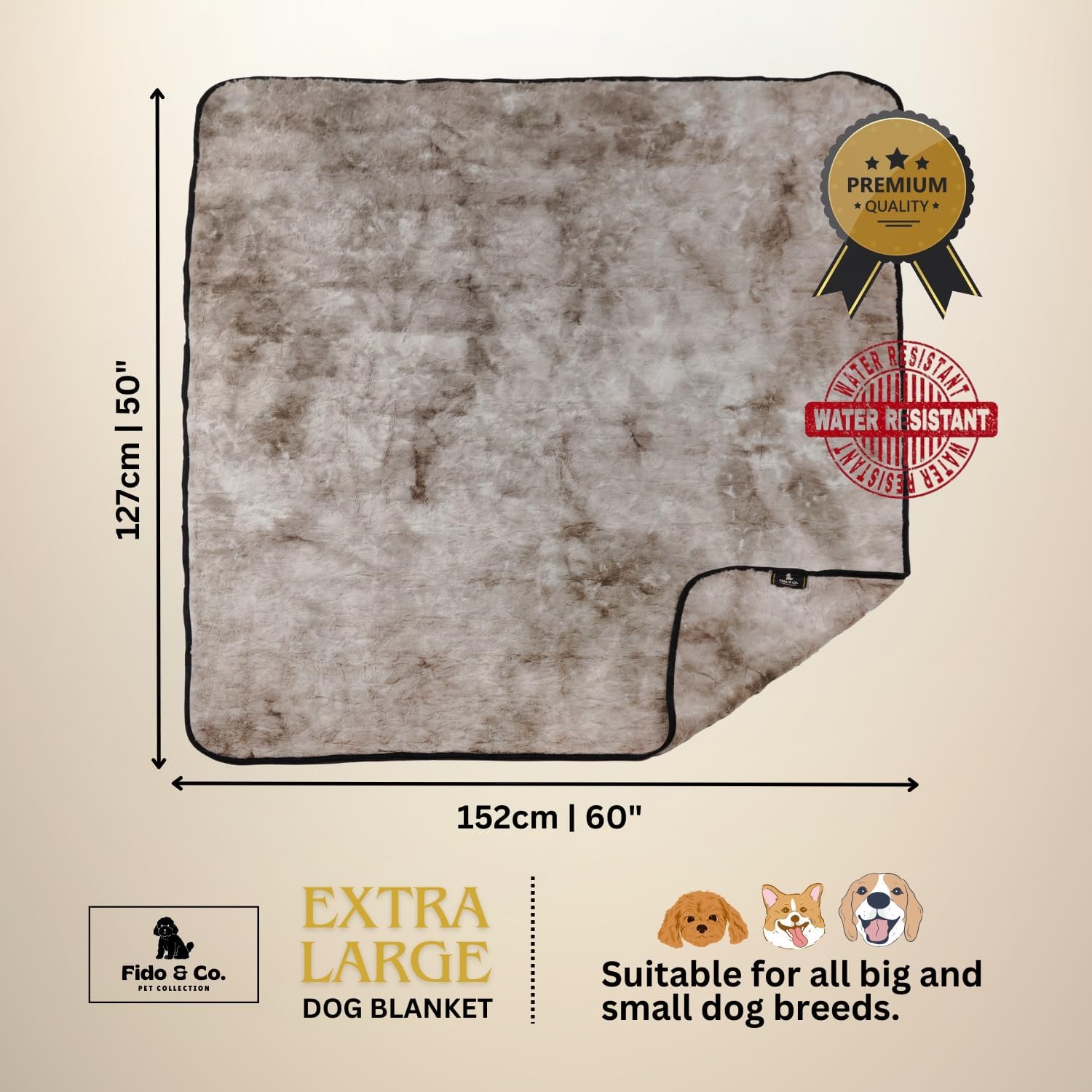 review Fido & Co - Waterproof Extra Large (60” x 50