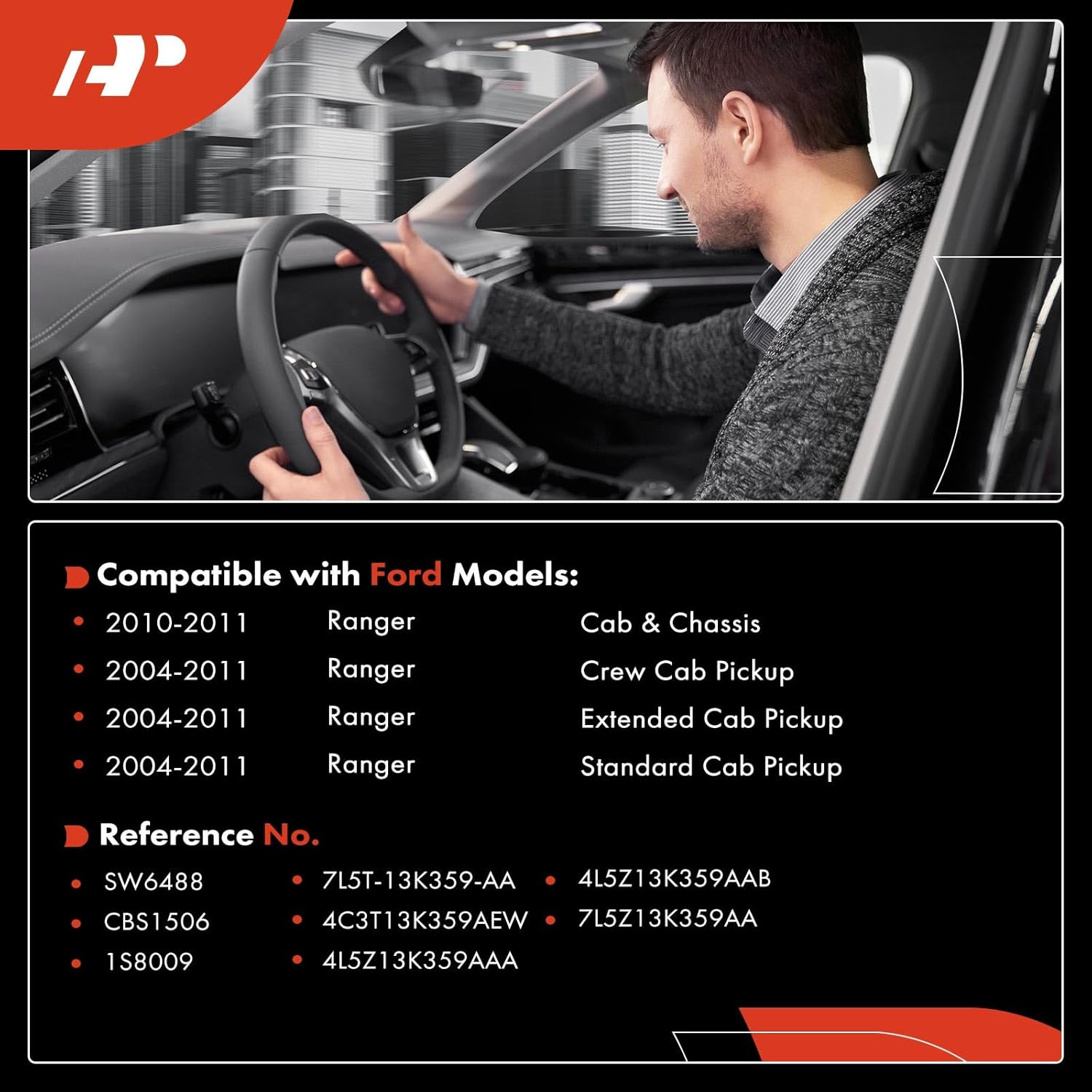 A-Premium Turn Signal Switch Hazard Warning Switch Windshield Wiper Washer Multifunction Switch Compatible with Ford Ranger 2004-2011