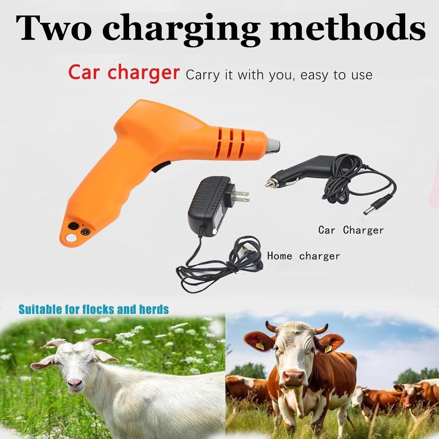Dehorner elettrico per vitelli, pecore, capre - Rimozione del corno senza fili a riscaldamento rapido - Attrezzature per il bestiame agricolo sicuro ed efficiente