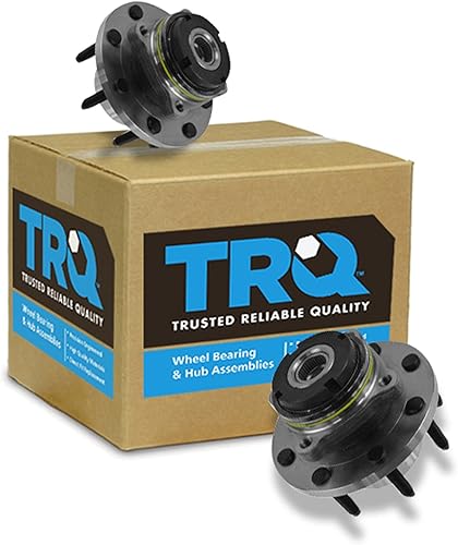 Miniatura 670 de TRQ - Juego de conjunto de rodamiento y cubo de rueda delantera (2 piezas)