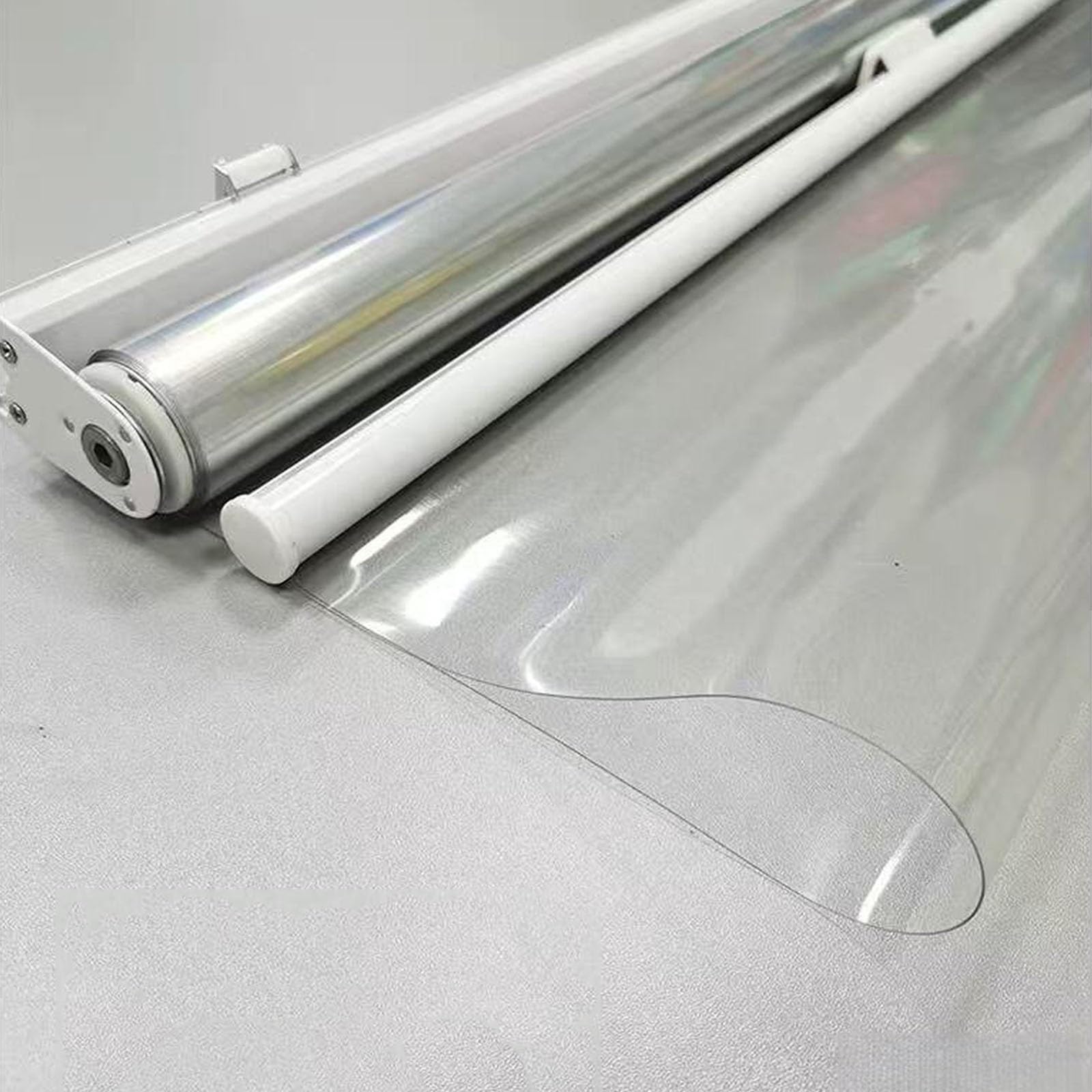 Store enrouleur transparent contre la pluie et le vent pour balcon et fenêtres