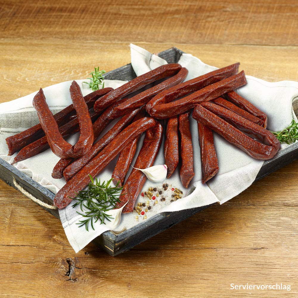 Original Landjäger aus dem Schwarzwald 40 Stück 1600g Salami Beißer