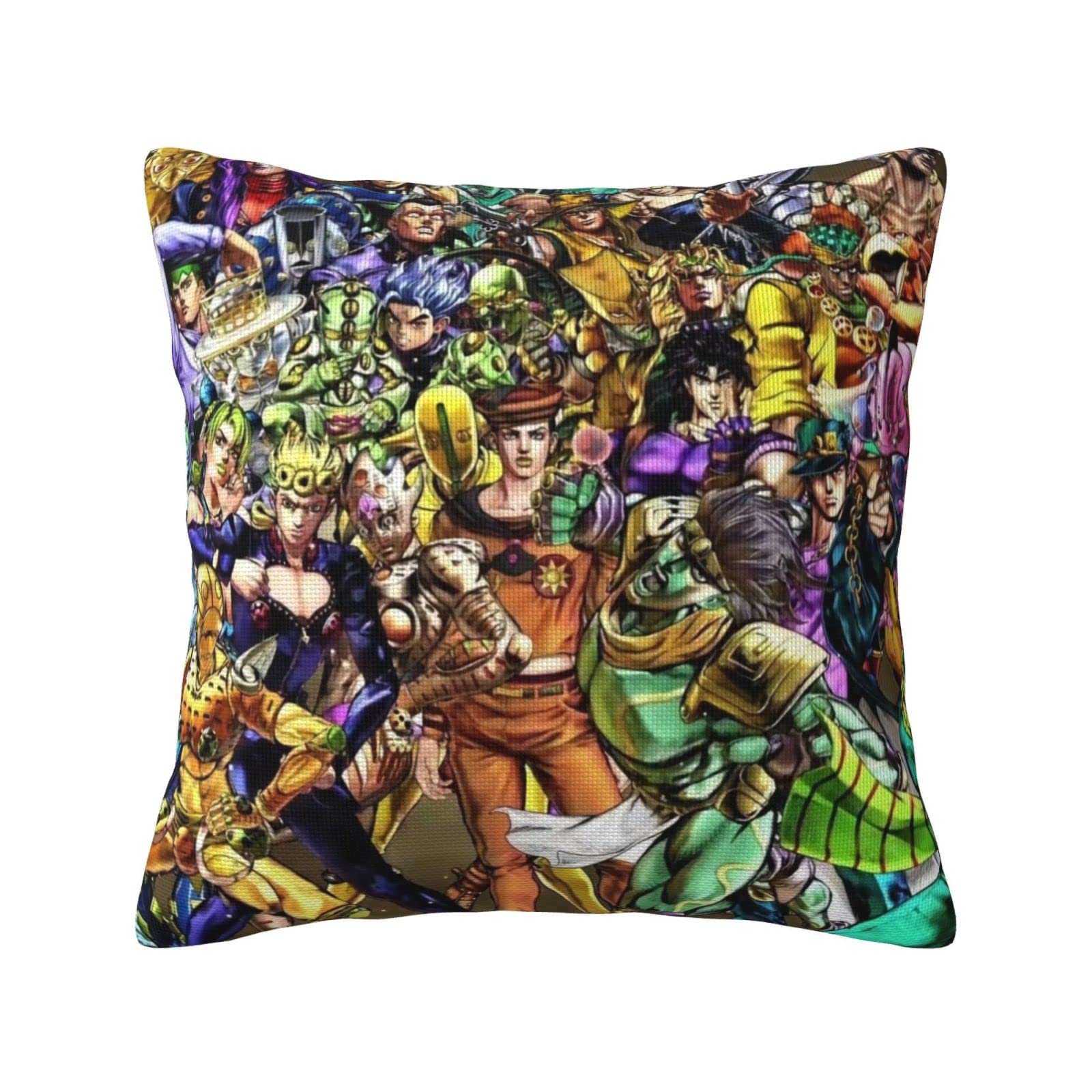 Amazon.co.jp: Jojo ジョジョの奇妙な冒険 正方形の枕カバー