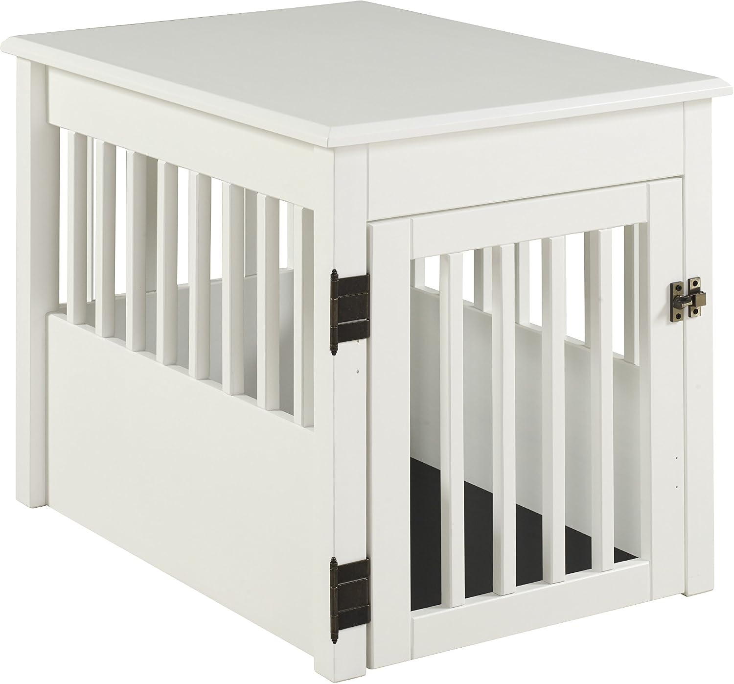 BarkWood Pet Crate End Table - White Finish