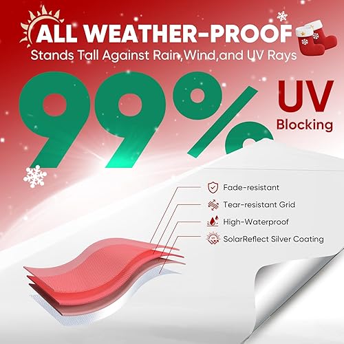 Miniatura 4 de Sekey - Toldo desplegable de 10 x 10 pies con instalación de un solo empuje, 99% de bloqueo UV, sombra instantánea para eventos, cenador comercial