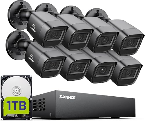 SANNCE Système de Caméra de Sécurité 8CH 1080P Enregistre…