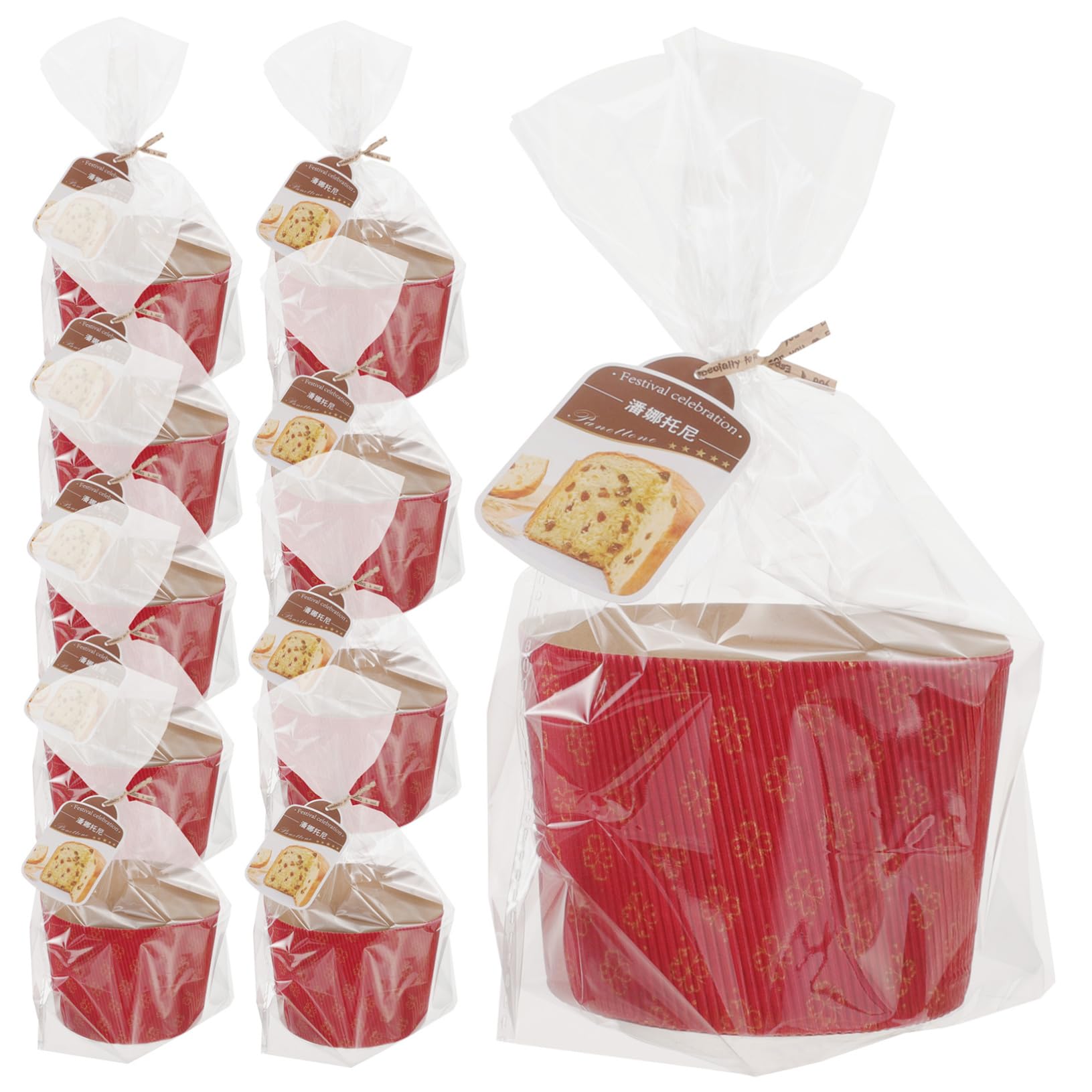 PRETYZOOM 2 Juegos Copas De Pastel Corrugado Vasos De Papel Para Magdalenas Taza De La Magdalena Tazones De Postre De Papel Recipientes Para Tazas De Postre Minivasos De Acanalado Rojo