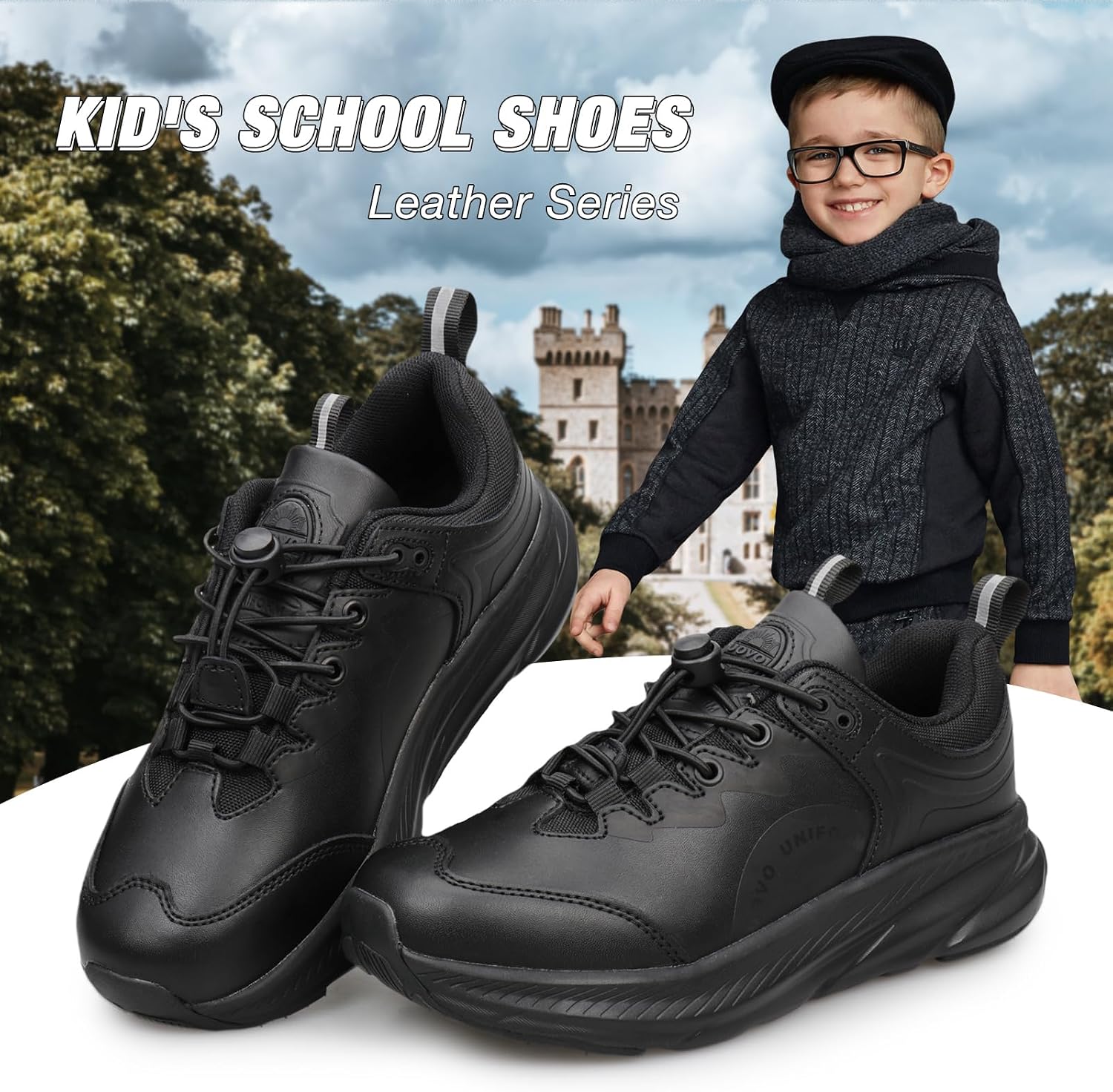 UOVO Boys School Uniform Dress Shoe(Little Kid/Big Kid)