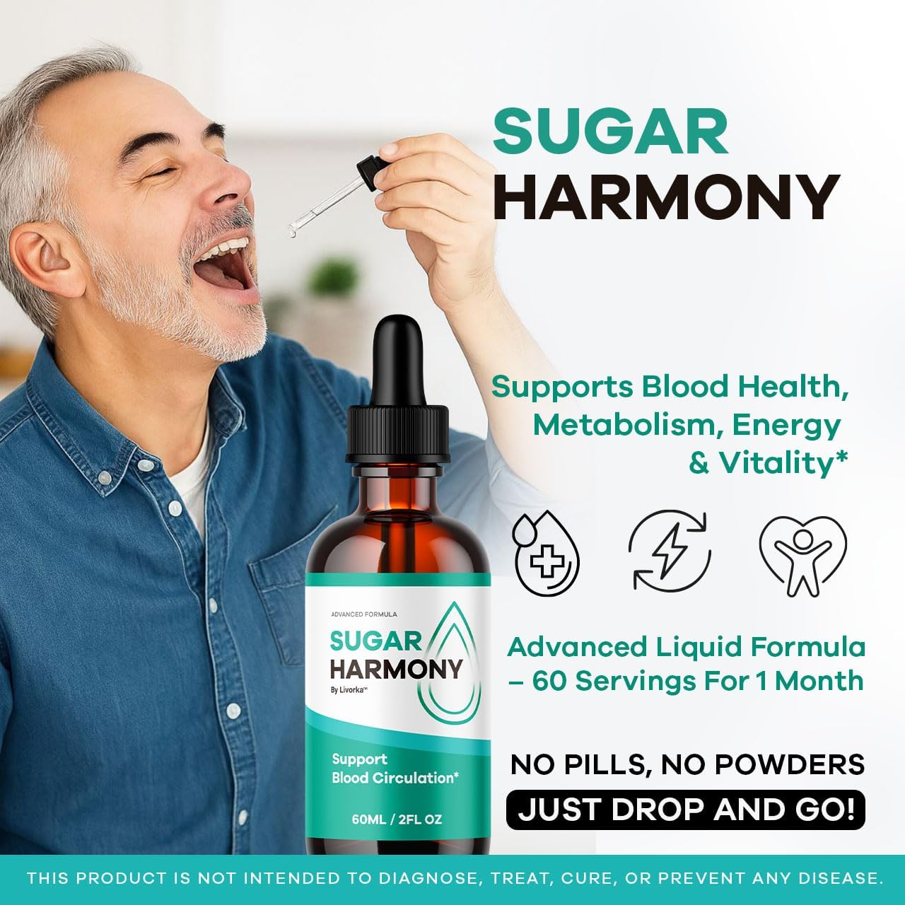(2 Pack) Sugar Harmony Drops - Official SugarHarmony Advanced Premium Liquid Formula Support Drops - Maximum Strenght, Natural Ingredients For Overall Health & Wellness Reviews, 2 Bottles For 2 Months