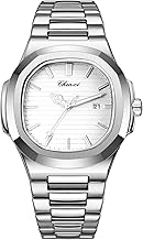 JewelryWe Uhren Herren Damen Analog Quarz Armbanduhr 30m Wasserdicht Edelstahl Armband Geschäfts Beiläufige Uhr mit Leuchtend Zeiger und Uhrenwerkzeug, Verschiedene Modelle