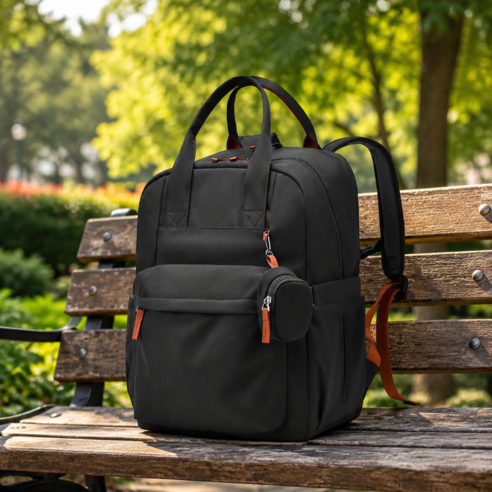 Sac à à Langer Sac à Couches Sac de Maternité Rangement Organisé avec Grande Ouverture et Poches Latérales Fermetures Zippées Pratiques Adapté aux, Vert, Vert