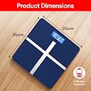 Prime Pick Pro Digital Weight Machine Smart Bathroom Weighing Scale LCD Display Auto Off Temperature Indicator 180kg Capacity Tempered Glass Sapphire Pack of 1 gallery image