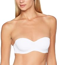 Cotonella, Miriam Bandeau Bra in Soft Microfibre, with Pre-shaped Padded Cups with Underwire - Art.CD003 - Beige Size 5B