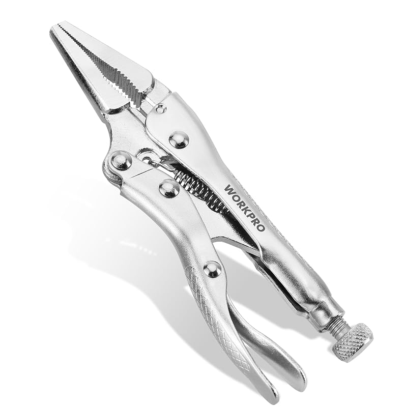 Alicate de Pressão Mini de Bico Longo WORKPRO 11,4 cm