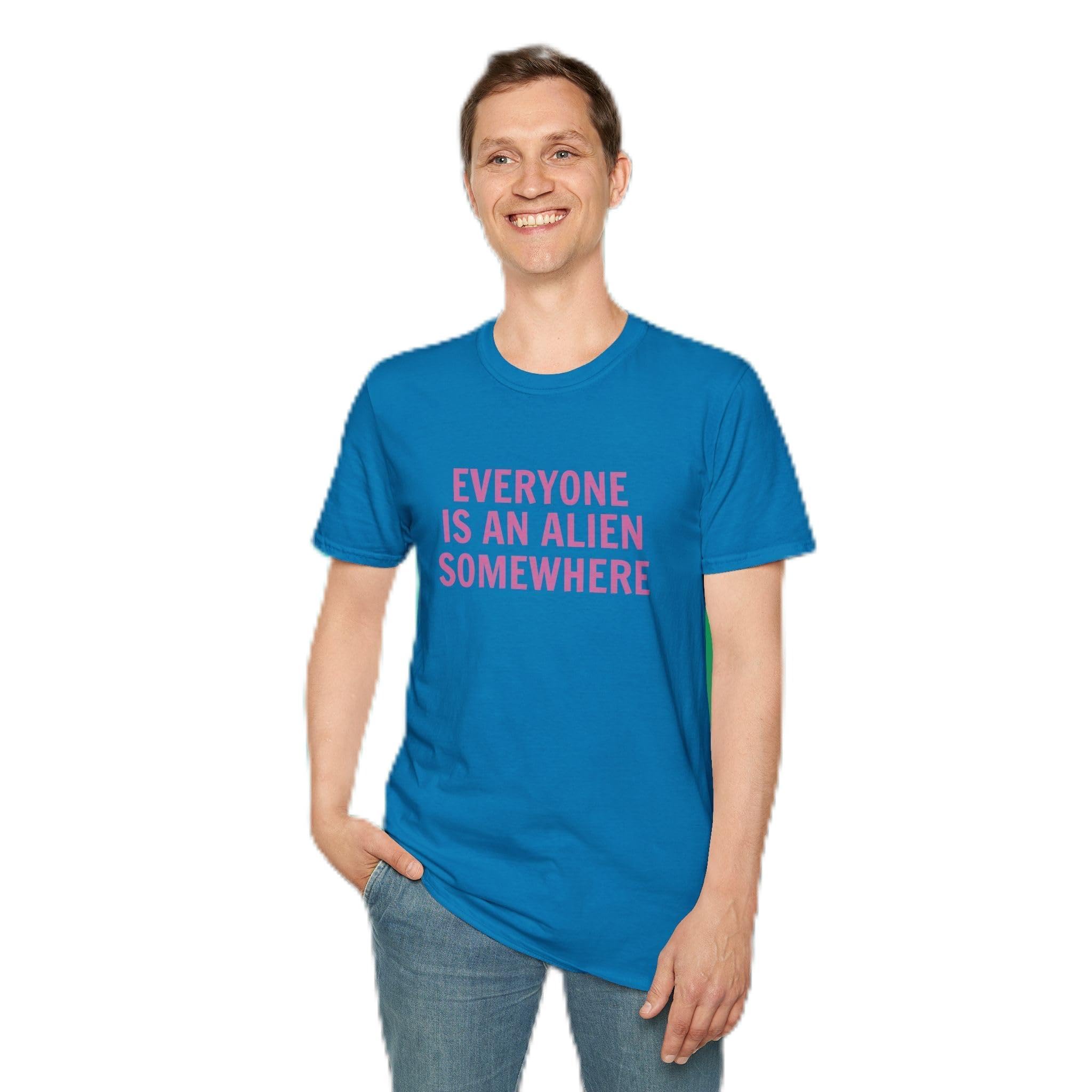 Everyone is an Alien Somewhere Concert T-Shirt - Bold, Cosmic Vibes for Music Lovers