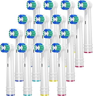REDTRON Replacement Brush Heads for Oral B, 16 Pack Electric Toothbrush Heads for Oral B Braun, Classic Precision Clean Brush Heads Fit Professional Care, Vitality Pro Smart Genius Series and More…