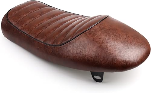 Miniatura 3 de Artudatech Hump Custom Cafe Racer Asiento Vintage Sillín para Honda CB350 CB450 CB750 Marrón