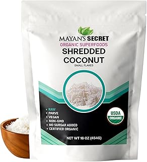 USDA Certified Organic Coconut Flakes Unsweetened 1 Lb -Perfect for Baking | Making Coconut Milk (Coconut Flakes Small 1 LB)