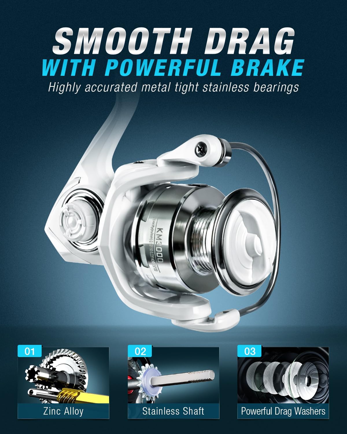 Ghosthorn Fishing Rod and Reel Combo Carbon Fiber Telescopic Fishing Pole Carrier Bag Portable Kit Saltwater Freshwater