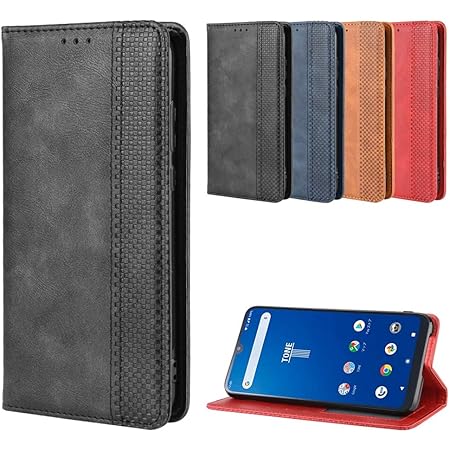 Amazon Tone E ケース Marr スマホケース 手帳型 シンプル カバー 手帳型ケース Tone E 高級pu レザー カバー カードポケット 手作り スタンド機能付き 全面保護 マグネット 吸着 ブラック 家電 カメラ オンライン通販