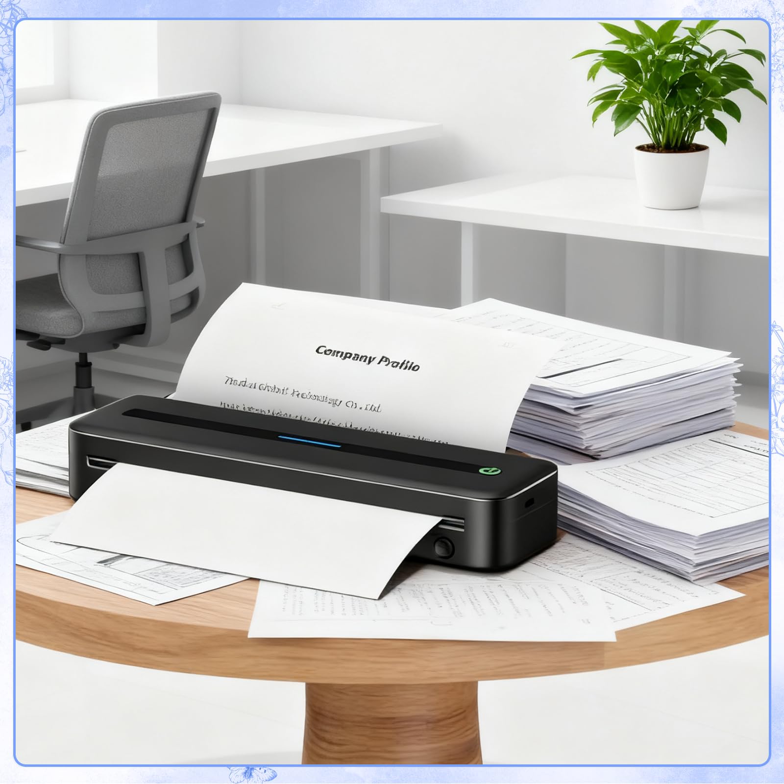 Carta termica A4, 100 fogli di carta termica per stampanti, ad asciugatura rapida, compatibile con stampanti termiche A4 per file documenti, foto