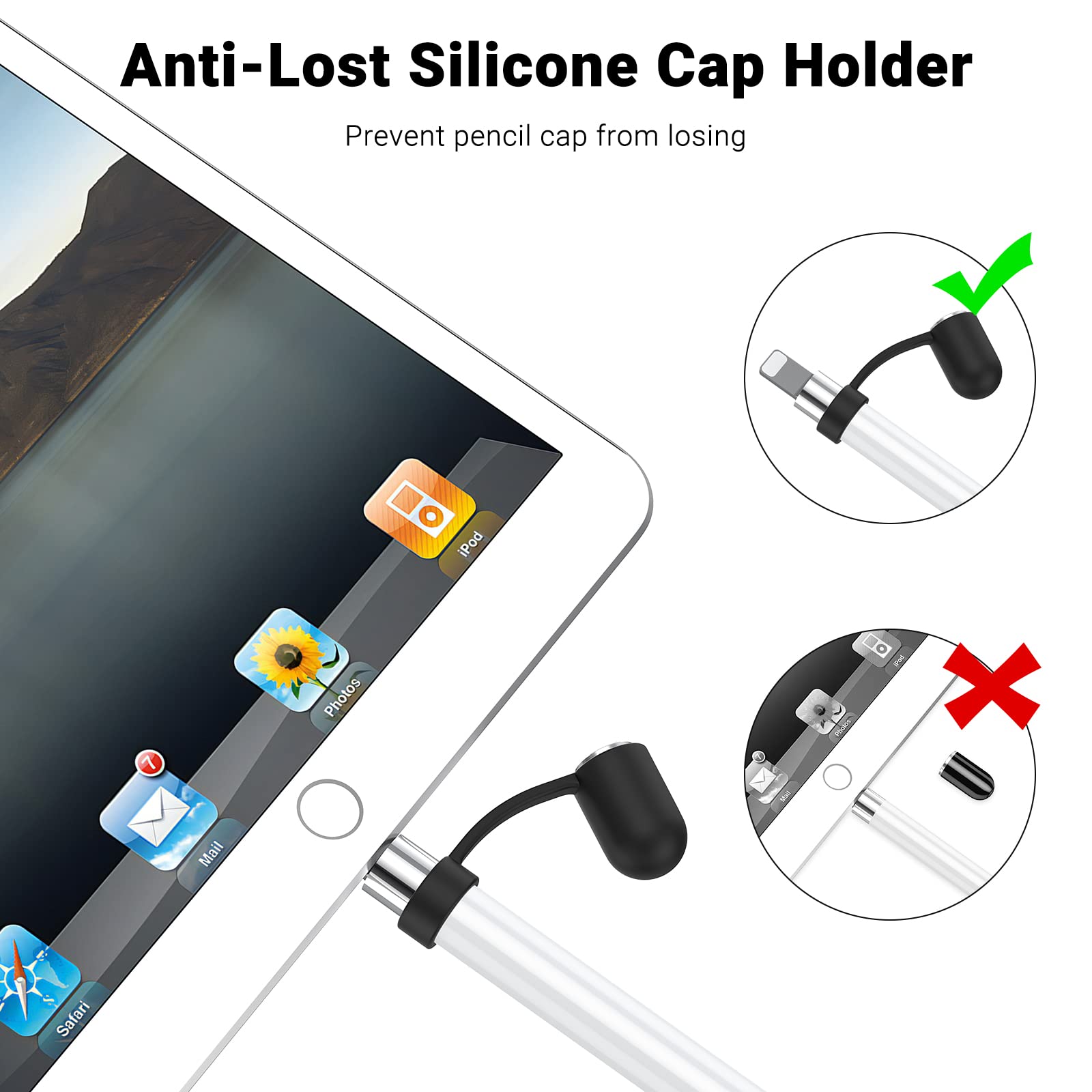 Amazon.com: Apple Pencil Cap 1st Generation Magnetic iPencil