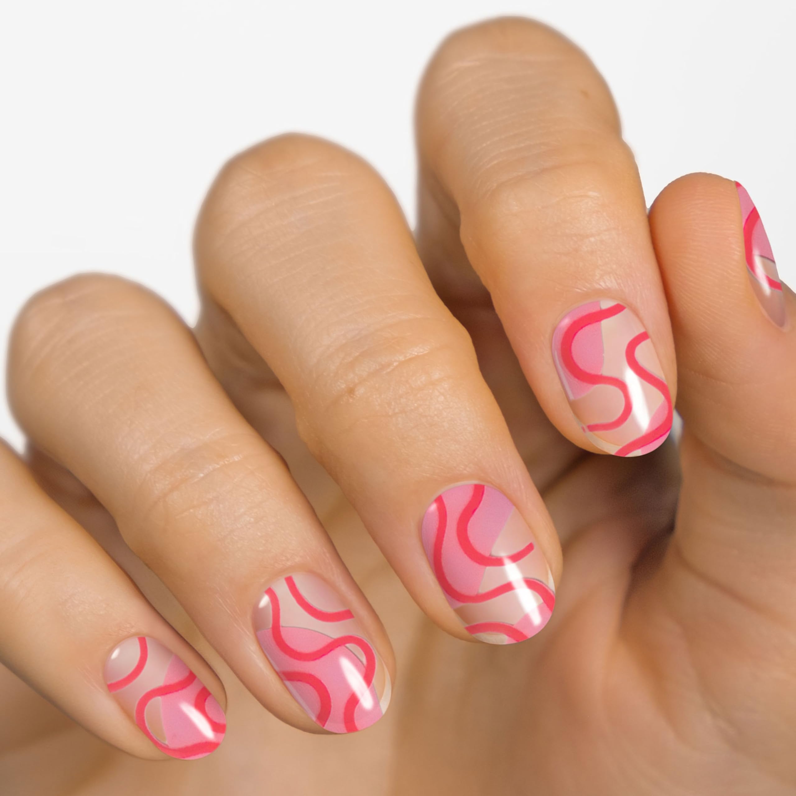 MOYOU LONDON Semi Cured Gel Nail Strips - 20 Pcs. Nail Wraps for Salon-Quality Manicure - Works with Any UV Nail Lamp - Easy to Apply, Trim, & Remove Gel Nail Stickers - Image 2